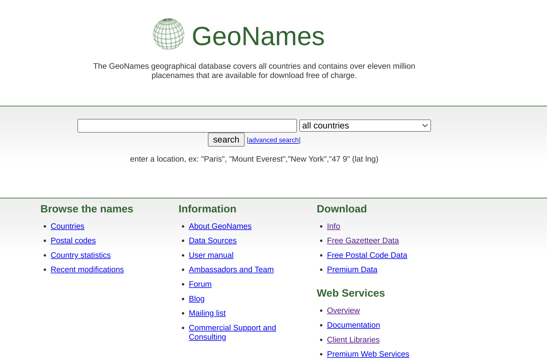 geonames