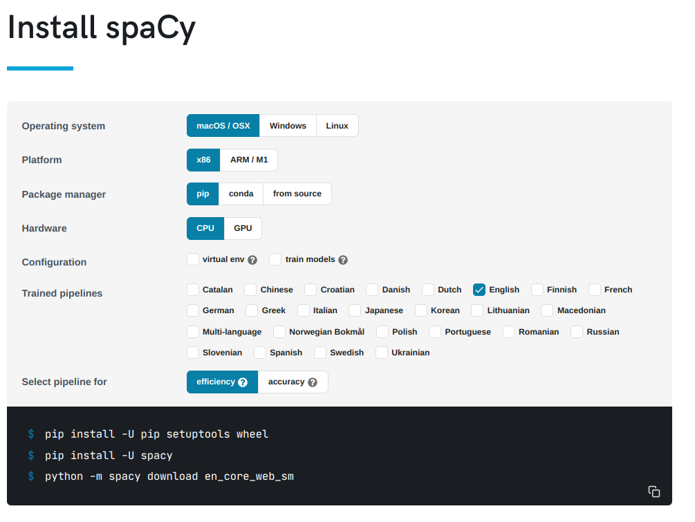 spaCy